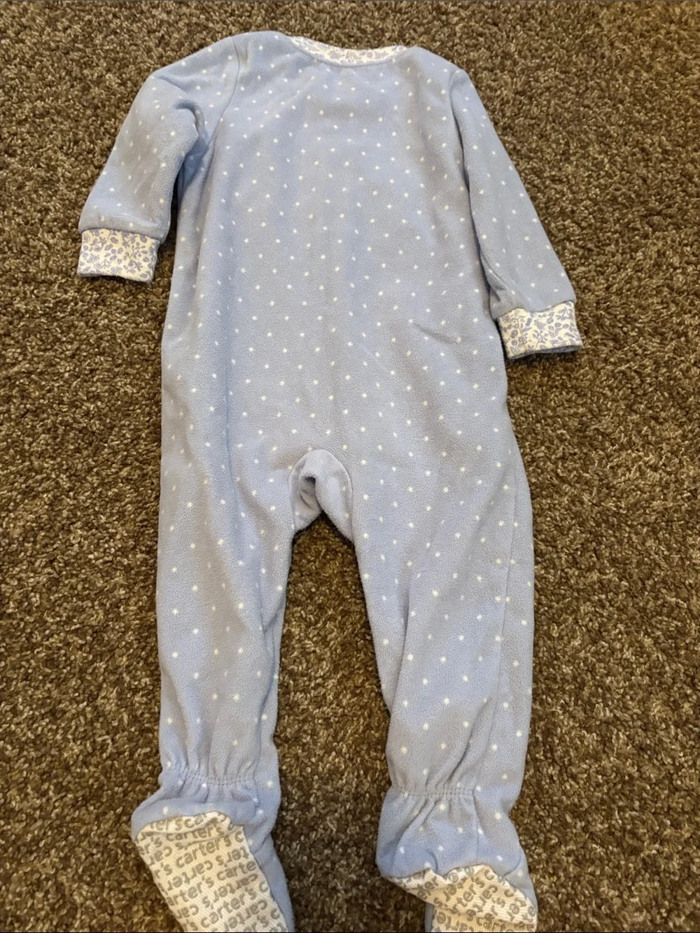 Blue Penguin Print Kids One-Piece Footed Pajama set of 3